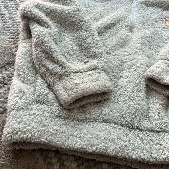 Adidas Girl Loose Fit Glitter Sherpa Pull Over - Picture 4 of 9